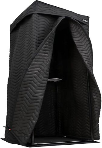 حجرة صوتية محمولة، استوديو تسجيل منزلي، حجرة عزل صوت خالية من الصدى للصوت والغناء (ZIGZAG-BLK، L) in Kuwait