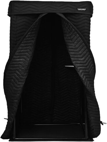حجرة صوتية محمولة، استوديو تسجيل منزلي، حجرة عزل صوت خالية من الصدى للصوت والغناء (ZIGZAG-BLK، L) in Kuwait