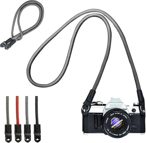 Universal Camera Strap, Camera Neck Shoulder Strap with Nylon Material,100cm Vintage Climbing Rope for DSLR, Mirrorless Cameras, Camcorders, Comfortable & Secure, Green in Kuwait