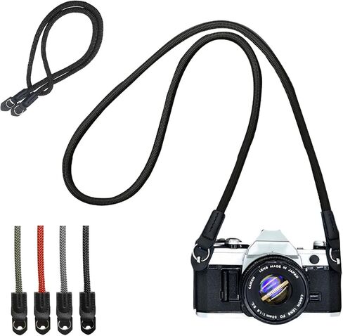 Universal Camera Strap, Camera Neck Shoulder Strap with Nylon Material,100cm Vintage Climbing Rope for DSLR, Mirrorless Cameras, Camcorders, Comfortable & Secure, Green in Kuwait