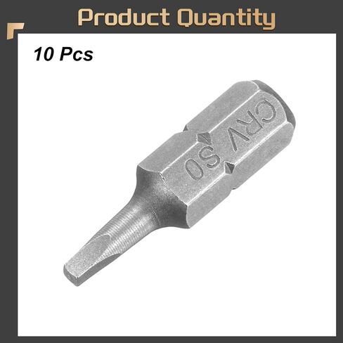 Harfington 10pcs قطع مفك البراغي المربع 1/4 "Hex Shank SQ3 Magnetic Head 1" طول CR-V الصلب برغي الحفر بتات لإصلاح عمل كهربائي سائق المسمار in Saudi Arabia