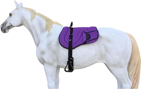 CHALLENGER Horse Neoprene Padded Anti-Slip Breathable Bareback Saddle Pad Black 39LW04PR in Saudi Arabia