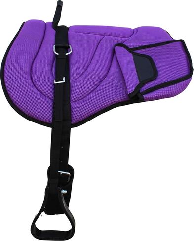 CHALLENGER Horse Neoprene Padded Anti-Slip Breathable Bareback Saddle Pad Black 39LW04PR in Saudi Arabia