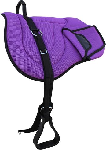 CHALLENGER Horse Neoprene Padded Anti-Slip Breathable Bareback Saddle Pad Black 39LW04PR in Saudi Arabia