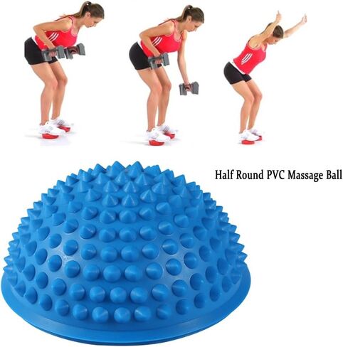 2pcs Yoga Hemisphere Fitness Fitness Appliance Ball Fitness Ball Massage Tool Gym Yoga Pilates Ball[Blue] in Saudi Arabia
