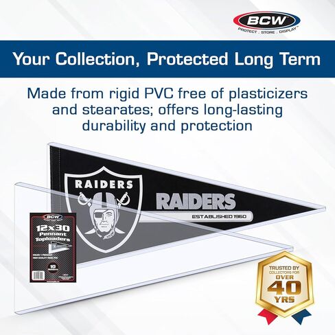 حامل التحميل العلوي BCW 12x30 (10 عبوات) | حماية ممتازة من مادة PVC للتذكارات الرياضية in Saudi Arabia