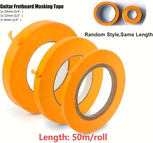 3-Pack PVC Guitar Fretboard Masking Tape - Protection & Maintenance Accessory for Guitar and Bass, No Residue in Saudi Arabia