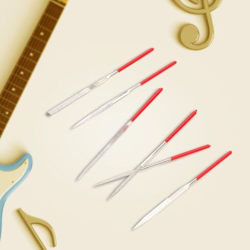 Guitar Repair Kit, Guitar Files Set, 10Pcs Fret Nut Saddle Slot Pickguard Grinding Files Set Luthier Repair Tool For, Guitar Grinding Files Stone in Saudi Arabia