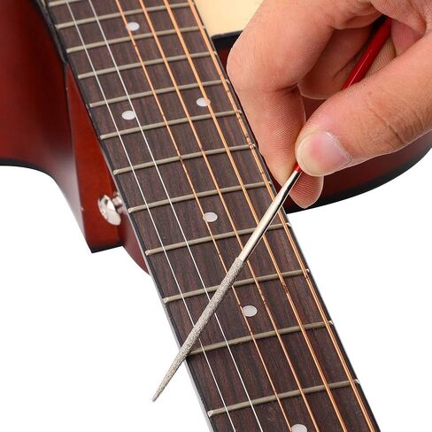 Guitar Repair Kit, Guitar Files Set, 10Pcs Fret Nut Saddle Slot Pickguard Grinding Files Set Luthier Repair Tool For, Guitar Grinding Files Stone in Saudi Arabia