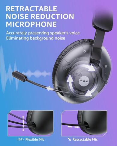 Wireless Gaming Headset with Mic for PC PS4 PS5,2.4GHz/Bluetooth Gamer Headphones with Noise Canceling Microphone (White Pink) in Saudi Arabia