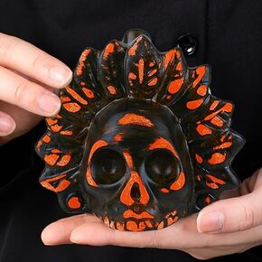 Konrisa Aztec Death Whistle, Horrible Human Sounding Screams Whistle Up To 125+ Decibels, Sound of Death Whistle, Realistic Skull Design, Halloween & Dias De Los Muertos Unique Gift (white black) in Kuwait