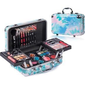 Hot Sugar Makeup Kit for Girls 10-12, Teen Girls Makeup Set for Beginners With Eye Shadow Palette, Blush, Lip Gloss, Brush, Mirror (Black Bubble) in Saudi Arabia