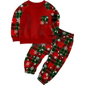 Baby Boy Clothes Contrast Color Long Sleeve Sweatshirt Toddler Boy Clothes and Side Pocket Casual Pants Fall Outfits in Saudi Arabia