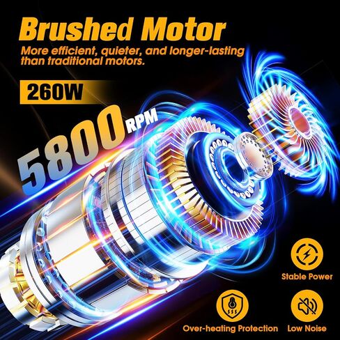 طقم ملطفة 21V Buffer Cordless لتلميع السيارات-6 بوصات من المخزن المؤقت للسيارات مع بطاريات 2 × 2000 مللي أمبير في الساعة ، و 6 سرعات و 18 ملحقات-تلميع قوي للتفاصيل والشمع الأصفر in Saudi Arabia