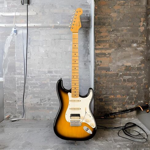 جيتار كهربائي من Fender مكون من 6 أوتار، مع ضمان لمدة عامين، يمين، بلونين Sunburst (251802303) in Saudi Arabia
