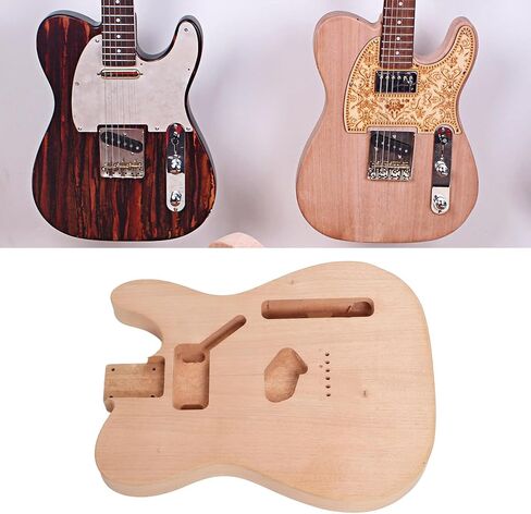Unfinished Electric Guitar Body Blank - DIY Replacement Wooden Barrel for Electric Guitar Building, Custom Paint & Professional Upgrade (GSB10) in Saudi Arabia