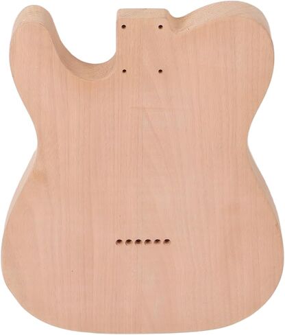 Unfinished Electric Guitar Body Blank - DIY Replacement Wooden Barrel for Electric Guitar Building, Custom Paint & Professional Upgrade (GSB10) in Saudi Arabia