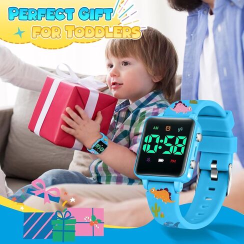 ساعة تدريب على القعادة للأطفال الصغار ، وترقية تذكير القعادة المغناطيسي مع العد التنازلي للموسيقى/الاهتزاز/الأضواء الملونة ، حزام سيليكون لطيف ، ساعة مقاومة للماء ، هدية للأطفال in Kuwait