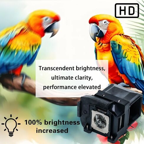 V13H010L78 Replacement Projector Lamp Bulb for Epson ELPLP78 PowerLite Home Cinema 2000 2030 2040 2045 730HD 740HD EX7230 EX7235 EX5220 EX3220 EX5230 EX6220 EX7220 VS230 VS330 with Housing in Saudi Arabia