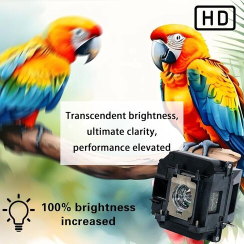 V13H010L78 Replacement Projector Lamp Bulb for Epson ELPLP78 PowerLite Home Cinema 2000 2030 2040 2045 730HD 740HD EX7230 EX7235 EX5220 EX3220 EX5230 EX6220 EX7220 VS230 VS330 with Housing in Saudi Arabia