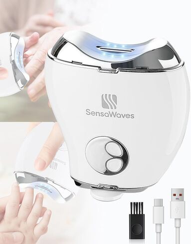 Clipper 3-in-1 الكليف الكهربائي للطفل والبالغين ، uSB القابلة لإعادة الشحن مع ضوء LED ، التلميع ، حاوية التخزين ، سرعات قابلة للتعديل مقص الأظافر للأطفال ، كبار السن ومقدمي الرعاية (آمنة وهادئة) in Saudi Arabia