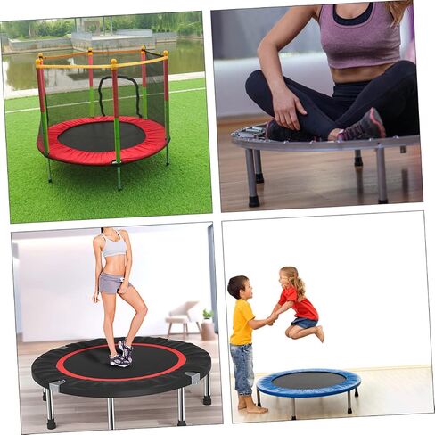 Sosoport 6pcs Trampoline Non Slip Protective Pads for Furniture Feet Durable Mute Mats Table Leg Protectors Black for Safety and Noise Reduction Home Use in Saudi Arabia