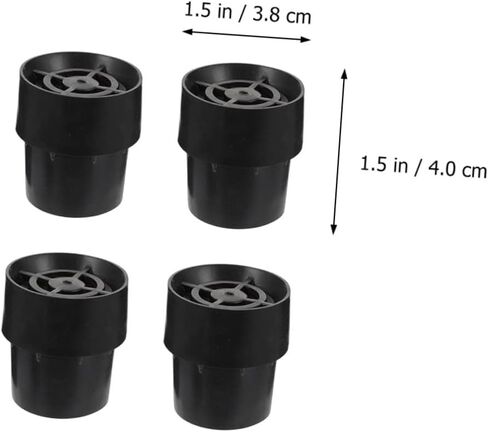 Sosoport 6pcs Trampoline Non Slip Protective Pads for Furniture Feet Durable Mute Mats Table Leg Protectors Black for Safety and Noise Reduction Home Use in Saudi Arabia