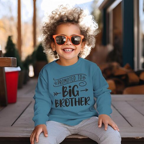 تم ترقيته إلى قميص Big Brother Sweatshirt لطفلة إعلان Baby Baby قميص Crewneck Pullover Long Sleeve Fall Tops in Saudi Arabia
