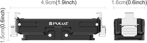 PULUZ Magnetic Mount for Insta360 GO3/GO 3S, Aluminum Alloy Quick-Release Base Bracket Holder for Insta 360 GO 3S/GO3 Camera Mount Adapter Accessories with 1/4" Hole for Tripods and Selfie Sticks in Saudi Arabia