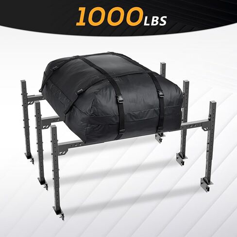 Adjustable 22.3" Bed Racks Truck Cargo Carrier with 2 LED Lights Compatible with Tacoma/Ram 1500/ Tundra/Silverado & Sierra 1500/ F150/ Titan/Colorado/Canyon/Ranger/Frontier/JT in Saudi Arabia