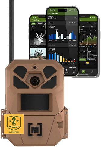 Moultrie Edge 3 Cellular Trail Camera - 2 Pack - 40MP HD Photo Capture - 1080p Low-Glow Flash - GPS - Multi-Carrier Auto-Connect - Built-in Memory - 0.5s Trigger Speed - AI Buck Detection in Saudi Arabia