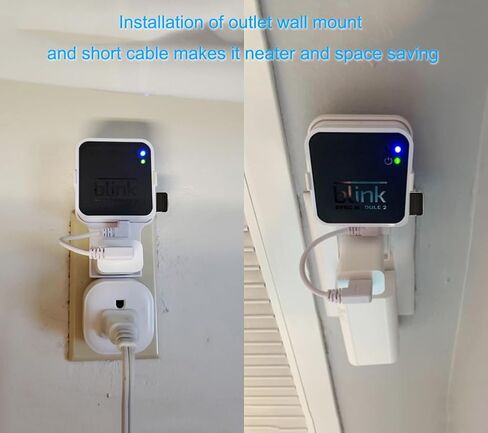 256GB Blink USB Flash Drive,with Outlet Wall Mount for Blink Sync Module 2,Blink USB Storage and Blink Sync Camera Mount for Blink Outdoor Indoor Security System (Sync Module 2 is NOT Included),White in Kuwait