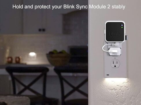 256GB Blink USB Flash Drive,with Outlet Wall Mount for Blink Sync Module 2,Blink USB Storage and Blink Sync Camera Mount for Blink Outdoor Indoor Security System (Sync Module 2 is NOT Included),White in Kuwait