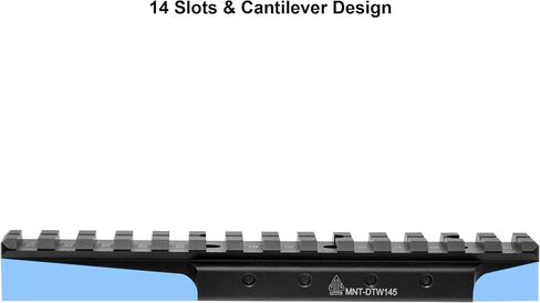 UTG Leapers MNT-DTW145 Inc., Dovetail to Picatinny Rail Adaptor, Black in Saudi Arabia