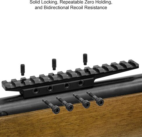 UTG Leapers MNT-DTW145 Inc., Dovetail to Picatinny Rail Adaptor, Black in Saudi Arabia