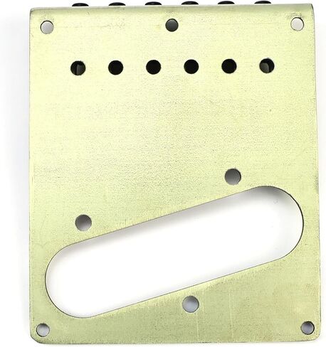 Titanium Alloy Fixed Electric Guitar Bridge 10.5mm 6-string hardtail Bridge Compatible with Telecaster Tele Style Electric Guitar Replacement Parts（TI-B） in Saudi Arabia