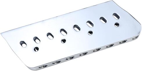 6 String Guitar Fixed Bridge 10.5mm Zinc Alloy Saddle Baseplate Electric Guitar Hardtail Bridge Compatible with Telecaster Tele Strat Style Electric Guitar Replacement Parts Chrome in Saudi Arabia