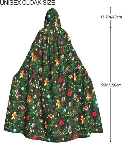 Halloween Hooded Cloak for Men Women Robe Cape with Hood Medieval Cosplay Wizard Witch Costumes in Saudi Arabia