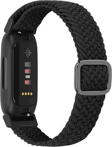 أحزمة نايلون مضفرة من Tiptops متوافقة مع Fitbit Inspire 3/Inspire 2/Inspire/Inspire HR/Ace 2/Ace 3، أشرطة قابلة للتمدد قابلة للتعديل لأساور المعصم البديلة لـ Fitbit Inspire النساء والرجال in Kuwait