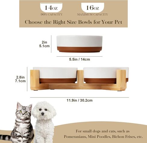 MALACASA Dog Bowls, Ceramic Dog Food and Water Bowls for Medium Size Dogs, 3.5 Cups Capacity Pet Bowl for Medium Dogs (M-3.5 Cups) in Kuwait