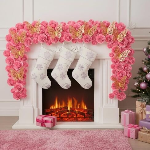 36 PCS 3D مدفوقة الورود الاصطناعية الورق الزهور للحرف اليدوية تخرج Cap Decory Decor Mini Crafts DIY هدية للتخرج زفاف الظل مربع الإطار الكعكة (الوردي الداكن) in Saudi Arabia