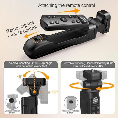 AODELAN for Nikon Camera Tripod with Rechargeable Wireless Shutter Release,Shooting Grip Remote Control Handle for P1000,P950,B600,A1000,Z6 II,Z30,Z50,Z5,Z7 II,Z fc,Z f,Z6 III,Z50 II,P1100,Z5II(White) in Saudi Arabia