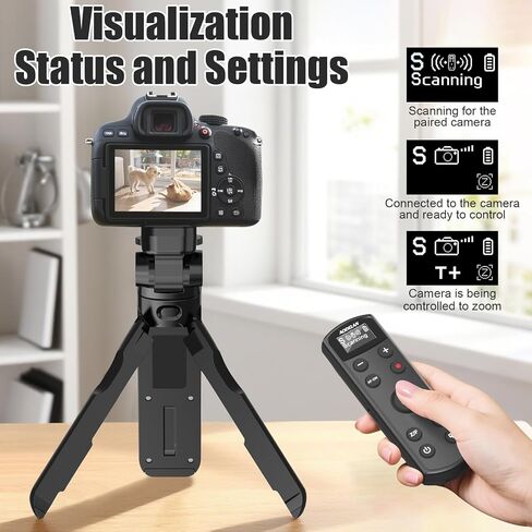 AODELAN for Nikon Camera Tripod with Rechargeable Wireless Shutter Release,Shooting Grip Remote Control Handle for P1000,P950,B600,A1000,Z6 II,Z30,Z50,Z5,Z7 II,Z fc,Z f,Z6 III,Z50 II,P1100,Z5II(White) in Saudi Arabia