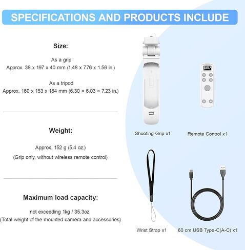 Aodelan for Nikon Camera Tripod مع إصدار مصراع لاسلكي قابل لإعادة الشحن ، مقبض التحكم عن بعد في إطلاق النار على P1000 ، P950 ، B600 ، A1000 ، Z6 II ، Z30 ، Z5 in Kuwait