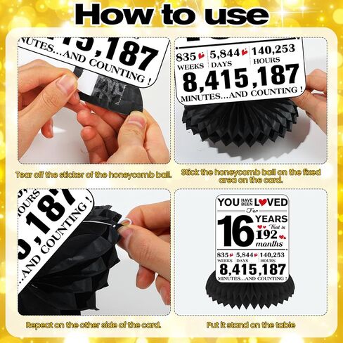 Funny 40th Birthday Decorations 9Pcs 40th Birthday Honeycomb Centerpieces for Adults 40 Years Old Party Decor, Cheers to 40 Years Party Banner Table Topper Caution Logos Sign for Men Women in Kuwait