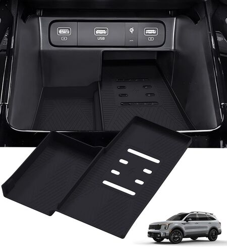 شحن لاسلكي حصيرة واقية لـ Subaru Crosstrek/Impreza 2025 2024 ، Cender Console Insole Inconsories Cilicone Anti-Slip Wireless Charger Pad لـ 24 25 25 Crosstrek/Impreza ، Black in Kuwait