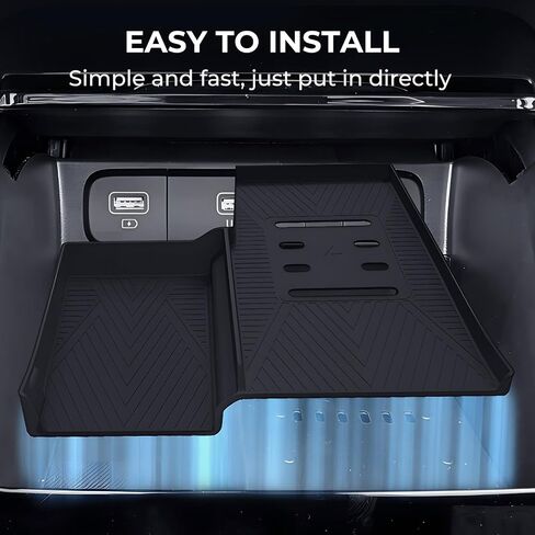 شحن لاسلكي حصيرة واقية لـ Subaru Crosstrek/Impreza 2025 2024 ، Cender Console Insole Inconsories Cilicone Anti-Slip Wireless Charger Pad لـ 24 25 25 Crosstrek/Impreza ، Black in Kuwait