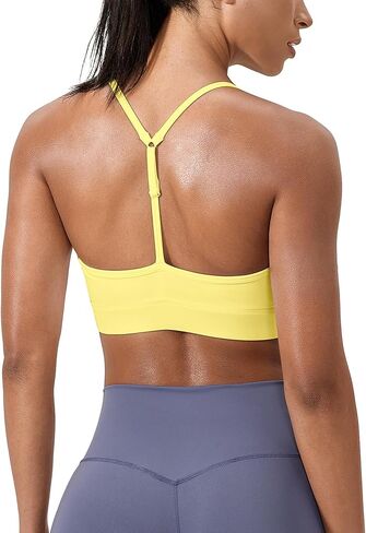 حمالة صدر رياضية للنساء قابلة للتعديل على شكل حرف Y من الخلف وحزام رفيع وحزام خلفي قابل للإزالة ومنصات منخفضة التأثير لليوجا والجيم ملابس علوية للتمرين حمّالة الصّدر in Kuwait