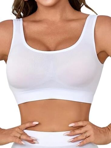 Women's Seamless Sports Bra, High-Support, Gathering, Breathable and Elastic Shape Underwear for Run and Fitness Yoga Tops in Saudi Arabia