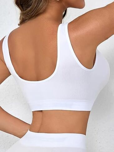 Women's Seamless Sports Bra, High-Support, Gathering, Breathable and Elastic Shape Underwear for Run and Fitness Yoga Tops in Saudi Arabia